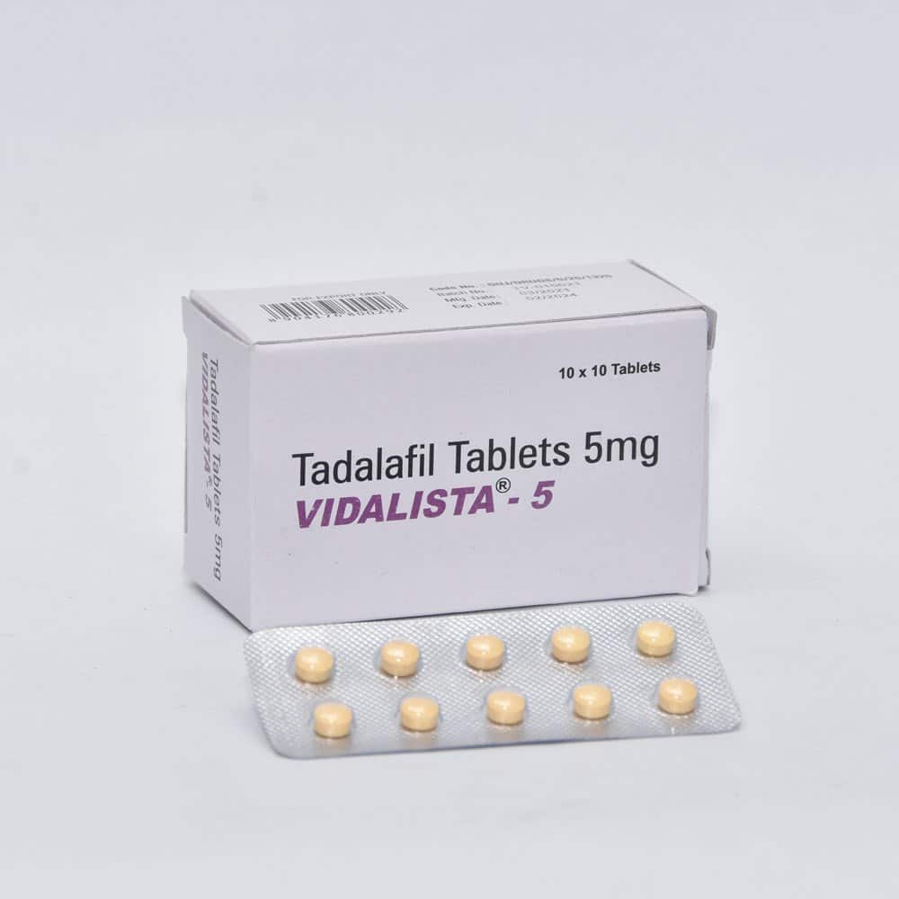 Vidalista 5mg Tadalafil Tabletten 100 tabletten Apotheek EU