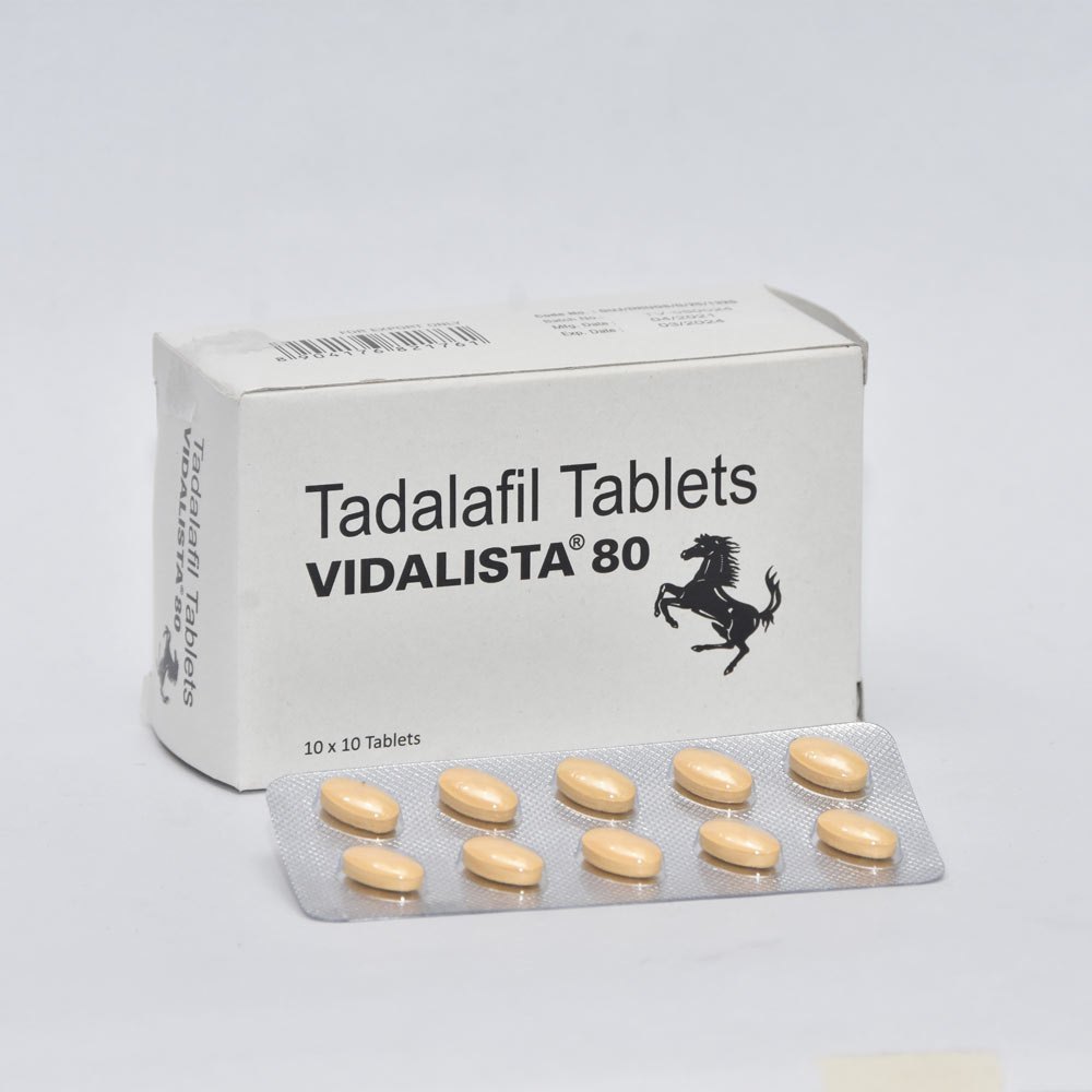 Vidalista 80mg Tadalafil Tabletten 100 tabletten Apotheek EU