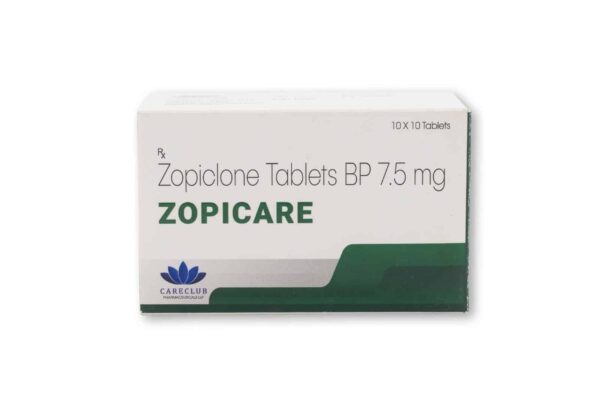 Zopicare 7,5 mg Zopiclone 100 tabletten Apotheek EU