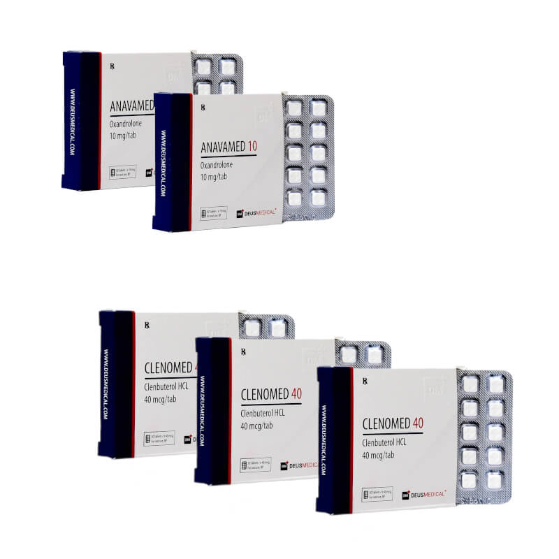 Geavanceerd afslankpakket voor vrouwen: Anavar Clenbuterol, 8 weken, Deus