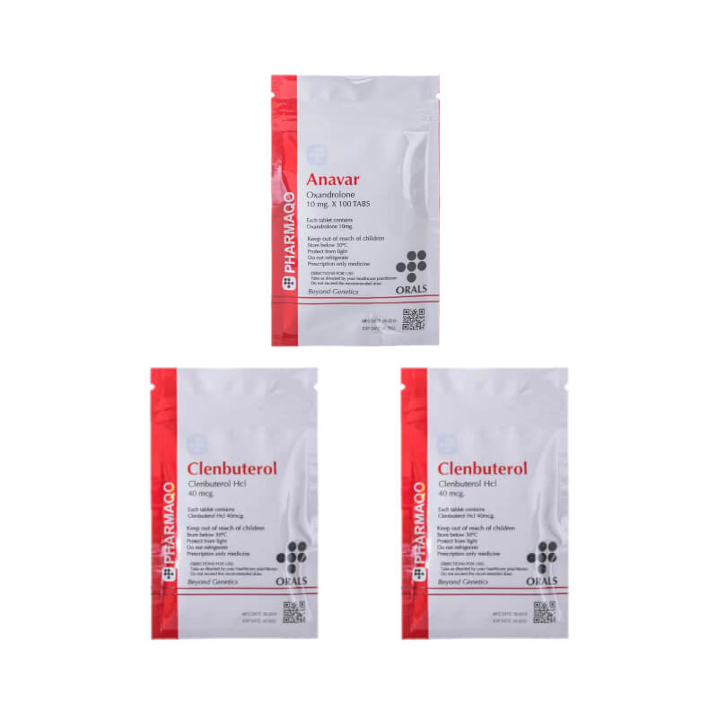 Geavanceerd afslankpakket voor vrouwen: Anavar Clenbuterol, 8 weken, Pharmaqo INT.