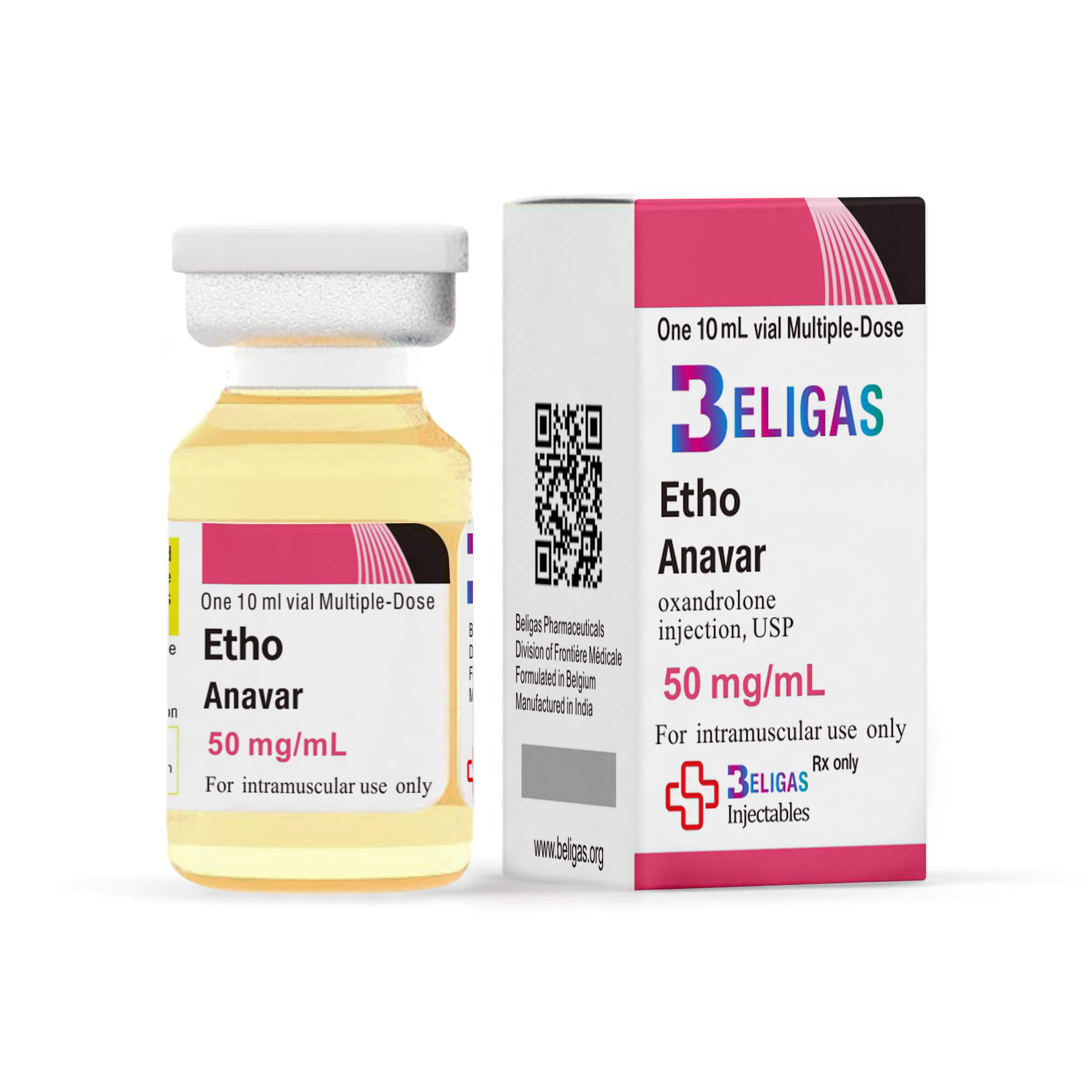 Anavar Pro (injecteerbaar) 50 mg/ml Beligas (internationaal)
