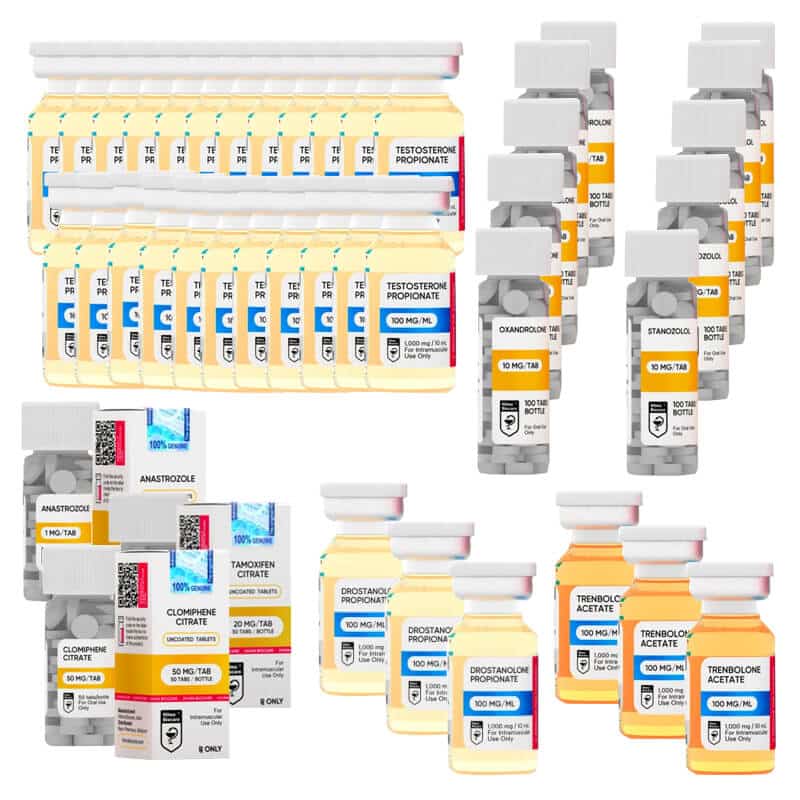 EXTREME LEAN MASS GAIN PACK Test P Tren A Mast P Anavar Winstrol Oraal 16 weken HILMA