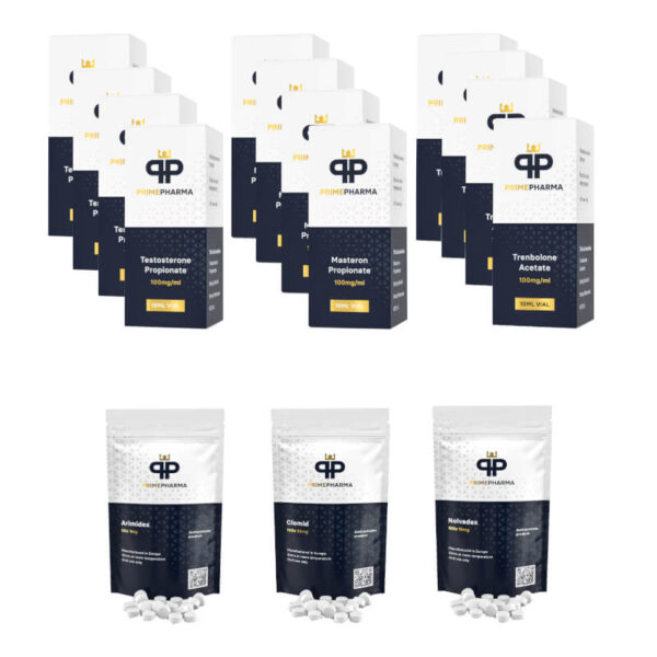 EXTREME DROGE PAK Testosteron, Trenbolon A, Mastprotein 10 weken BONUS