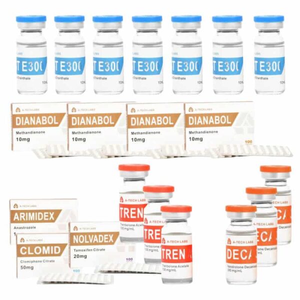 Extreem Massa Gain Pakket TEST E DECA TREN A DIANABOL 16 weken A TECH