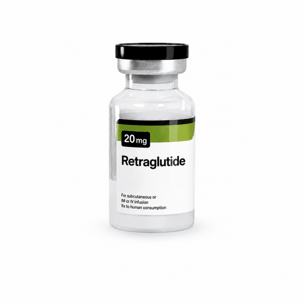 Ultima-Retraglutide 20 mg - 1 injectieflacon x 20 mg - UltimaPeptides VS.