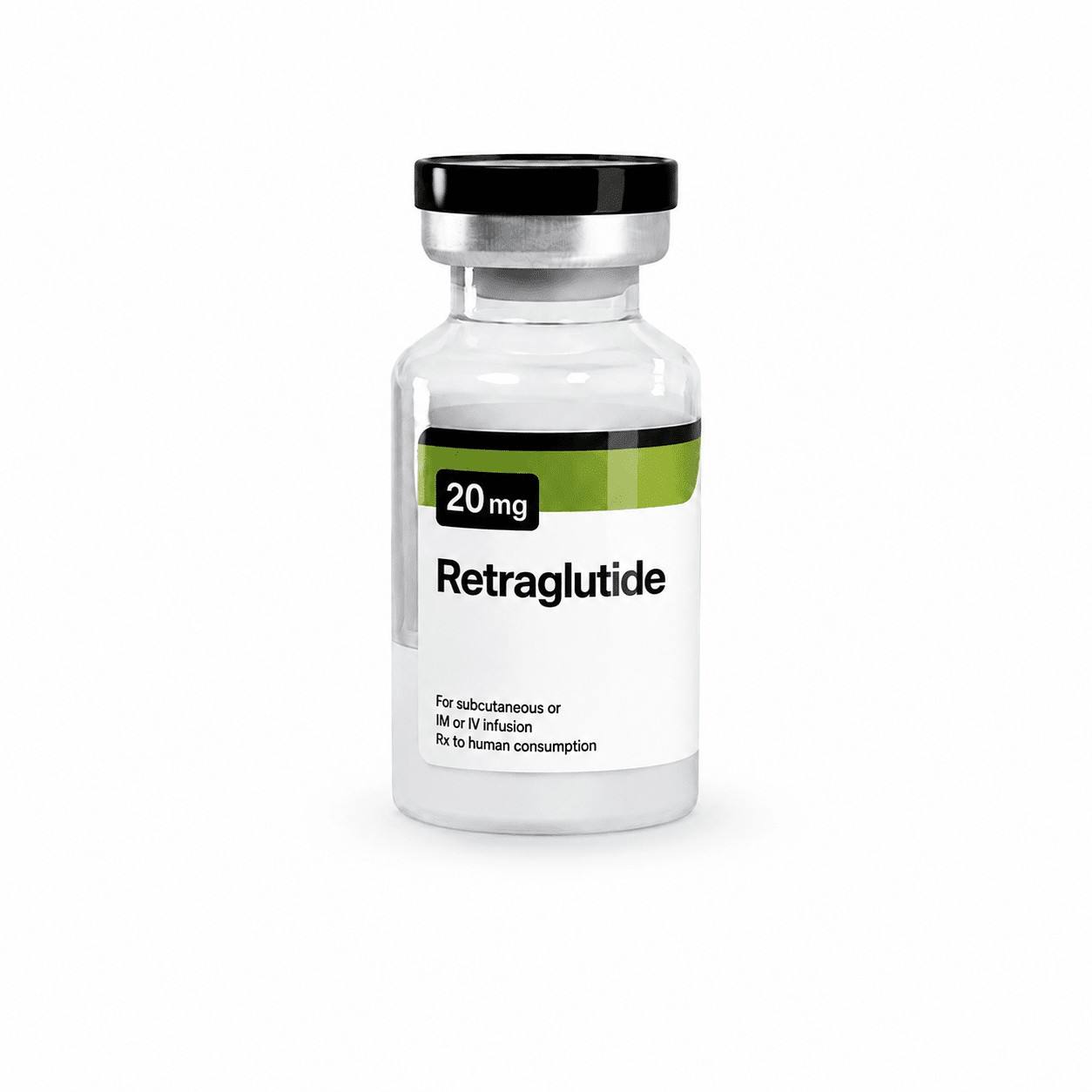 Ultima-Retraglutide 20 mg - 1 injectieflacon x 20 mg - UltimaPeptides VS.