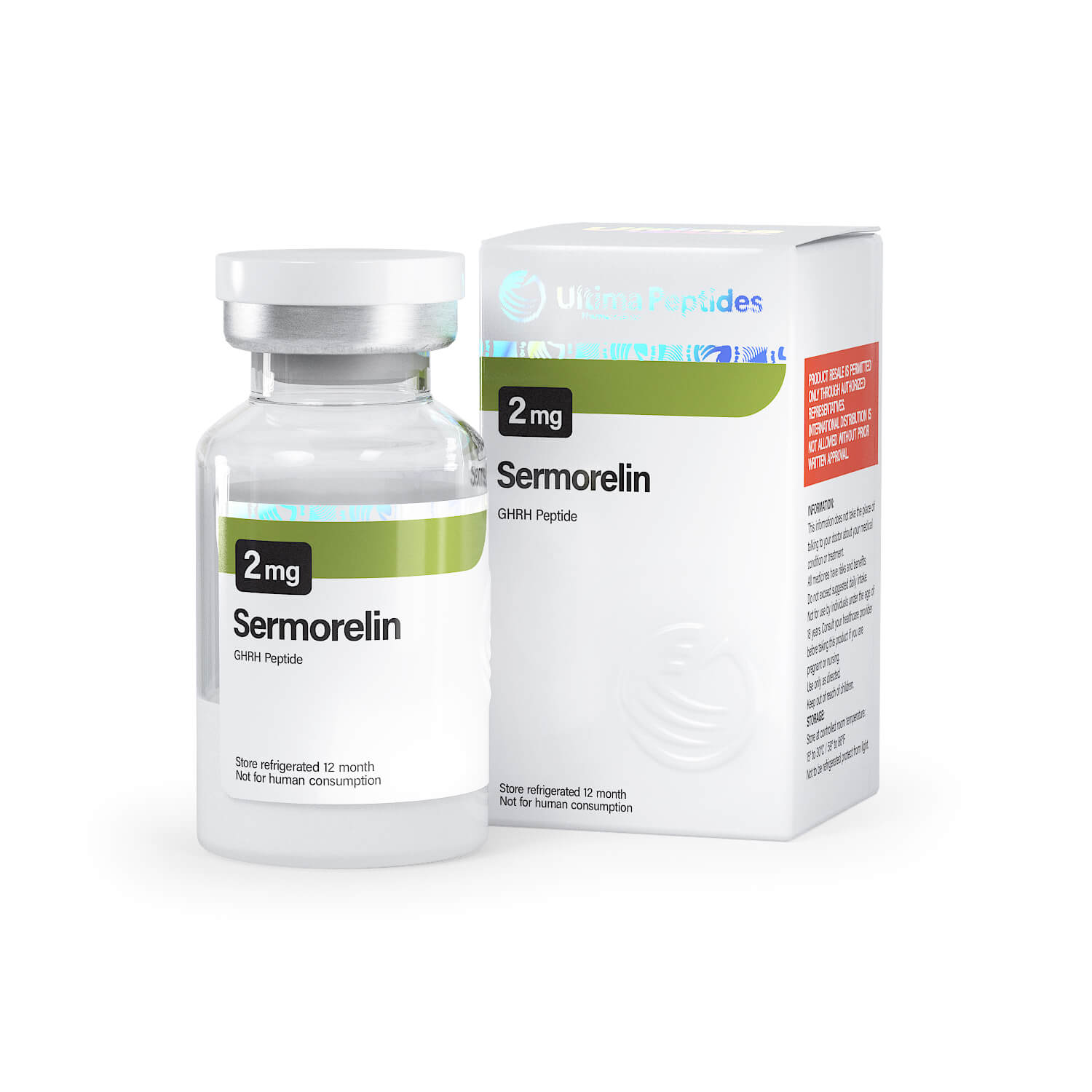 Ultima-Sermorelin 5mg - 1 flacon x 5 mg - UltimaPeptides USA