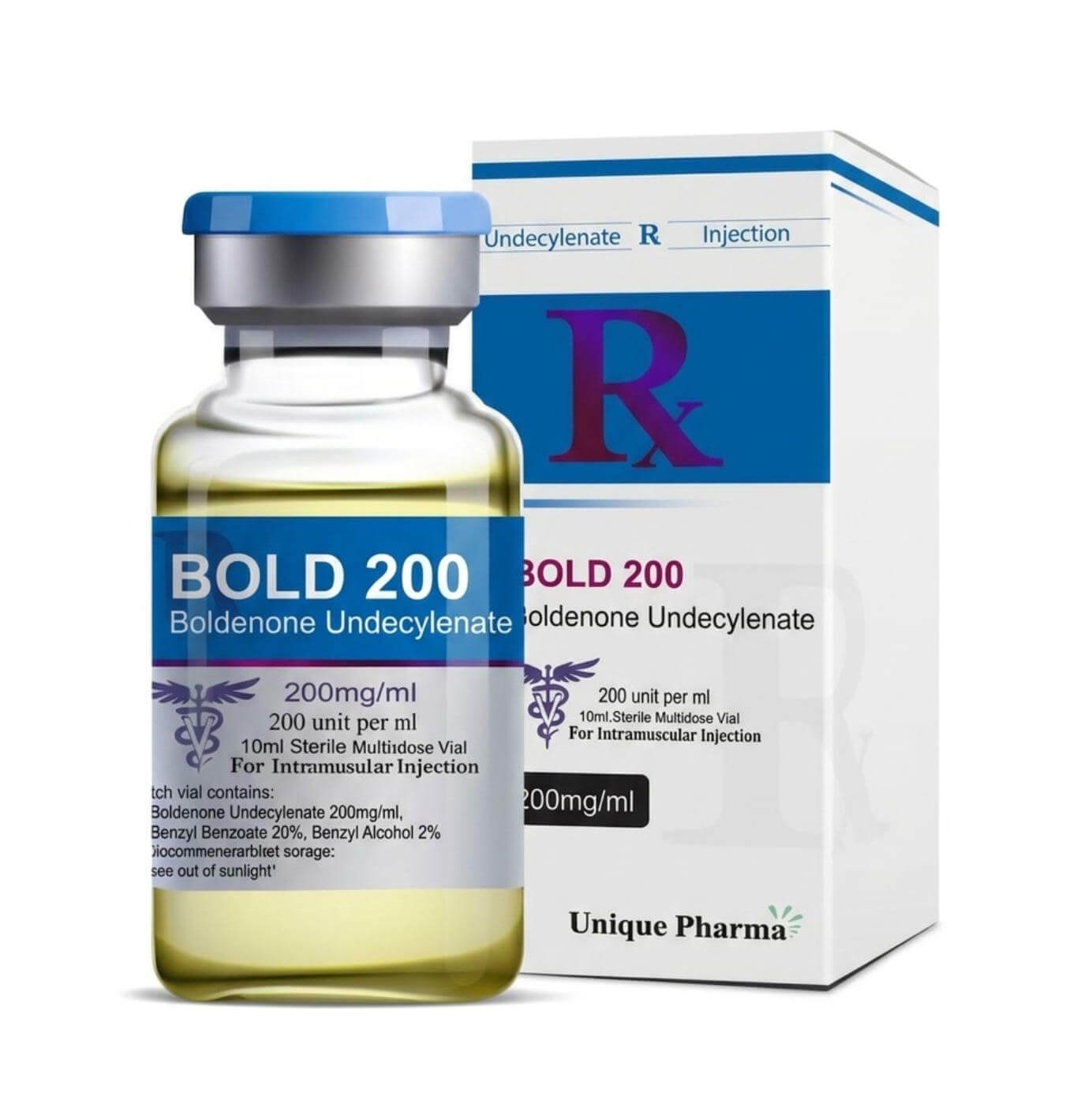 BOLD 200 - Boldenone undecylenaat (200 mg/ml 10 ml) - UNIQUE-PHARMA