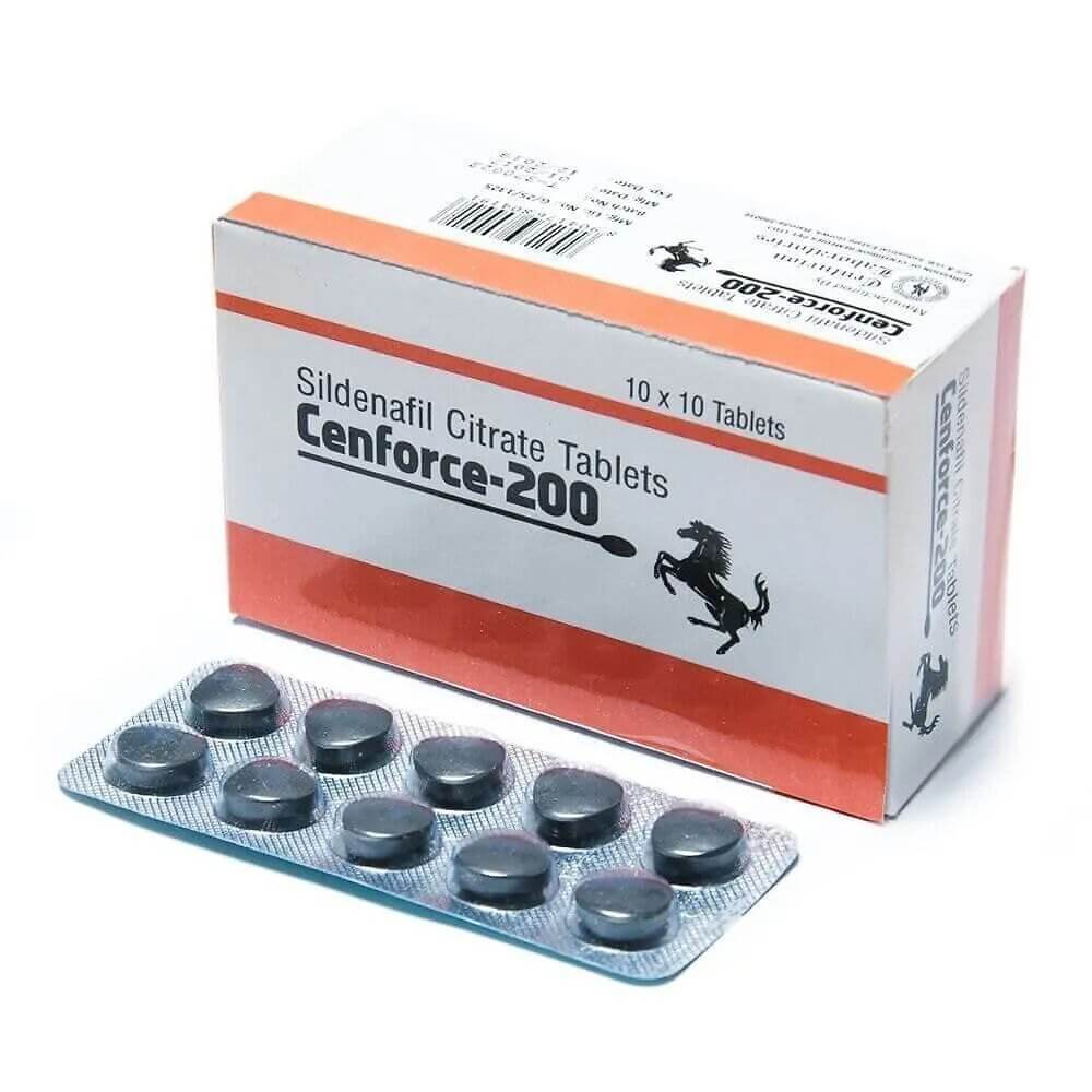 Cenforce 200 MG (Sildenafilcitraat 200 mg) (100 tabletten) - CENTURION