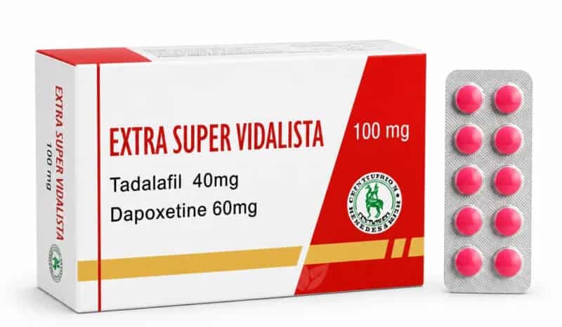 EXTRA SUPER VIDALISTA (Tadalafil + Dapoxetine) (100 tabletten) - CENTURION