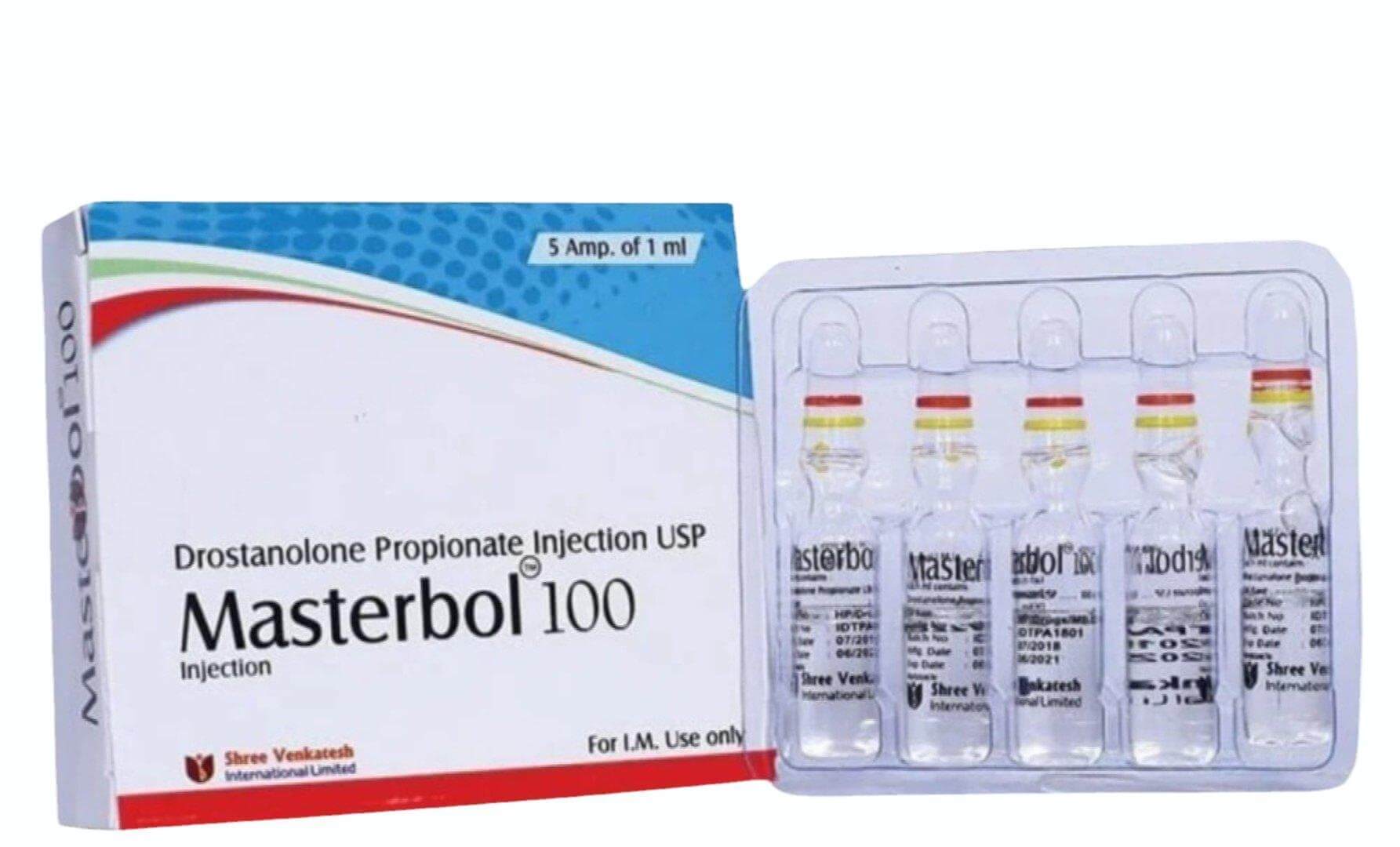 MASTERBOL 100 - Drostanolone Propionaat 100 mg/ml (5 ampullen x 1 ml) - Shree Venkatesh
