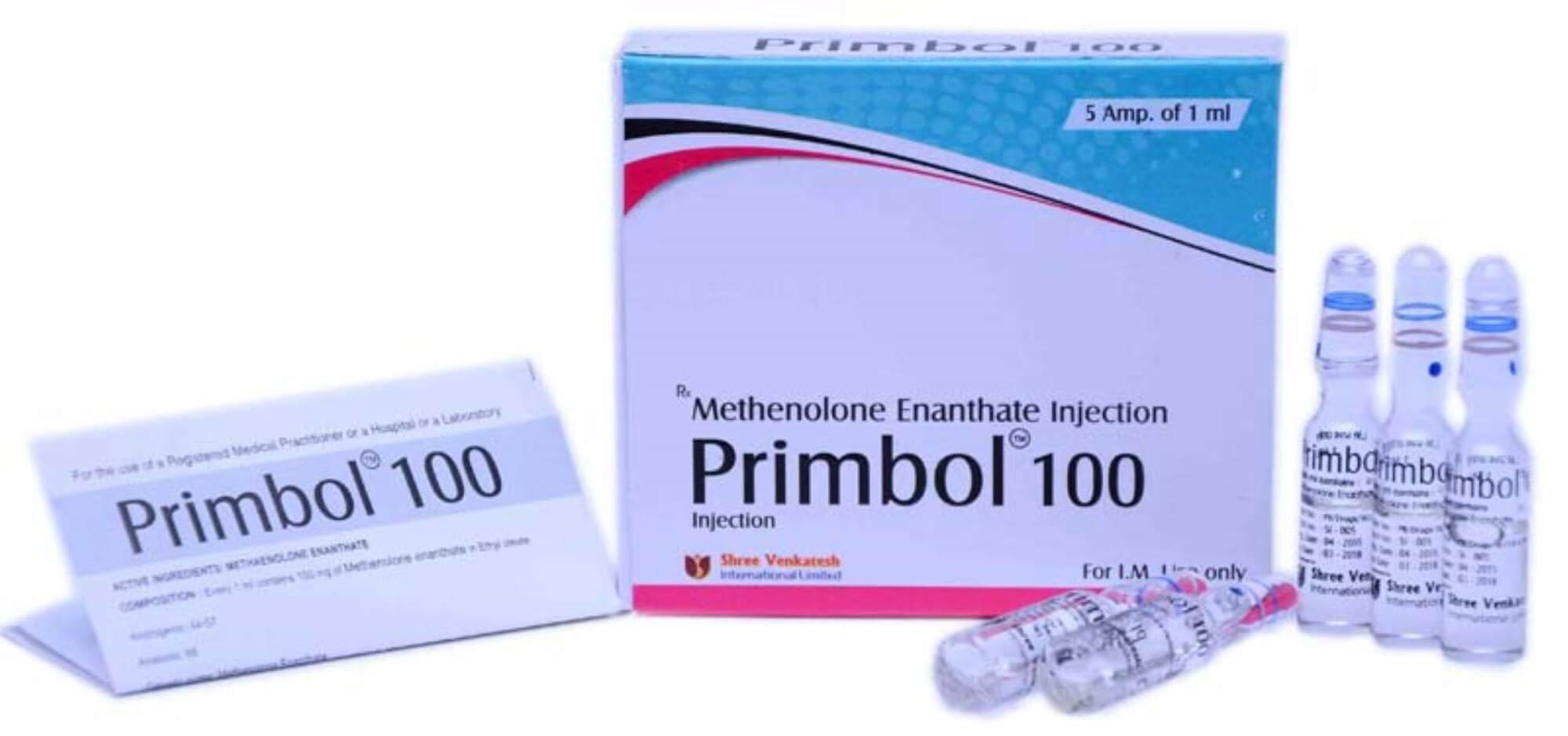 PRIMBOL - Methenolone Enanthate 100mg/ml (5 ampullen x 1ml) - Shree Venkatesh