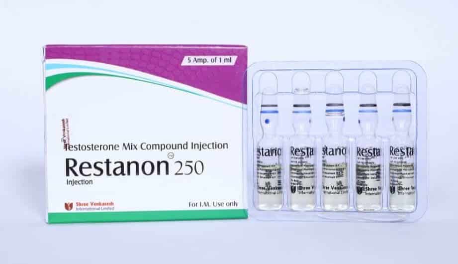 RESTAON - Testosteronmix 250 mg/ml (5 ampullen x 1 ml) - Shree Venkatesh