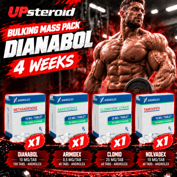 Pack Prise de Masse - ANDROLEX - DIANABOL 4 semaines